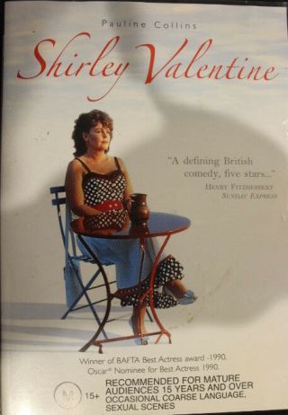 Shirley Valentine Dvd Rare Oop Deleted R4 Pal Romance Movie Pauline Collins