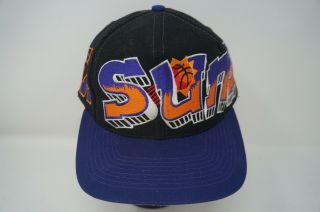 Rare Vtg Drew Pearson Phoenix Suns Graffiti Logo Snapback Hat Cap 90s Barkley