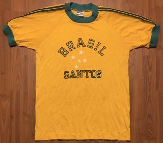 Vintage Authentic Rare Penalty Brazil Home Football Shirt Jersey 10 M Distressed
