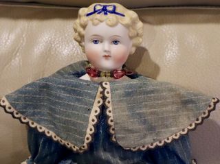 Rare 16 " Antique C1870 German Parian,  Dolly Madison Bisque Doll W/antique Outfit