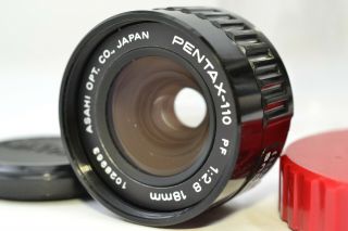 Rare Pentax 110 18mm F2.  8 Pan Focus Lens From Japan