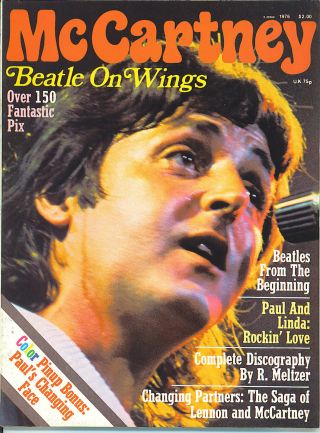 Paul Mccartney Beatle On Wings Rare Book From 1976 The Beatles