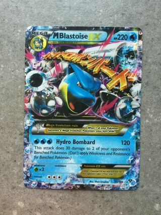 Pokemon Tcg Cards M Blastoise Ex 30/146 X Y Ultra Rare Holo Lp