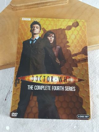 Doctor Who The Complete Fourth Series Steelbook Dvd 2008 6 - Disc Set Bbc Rare Oop