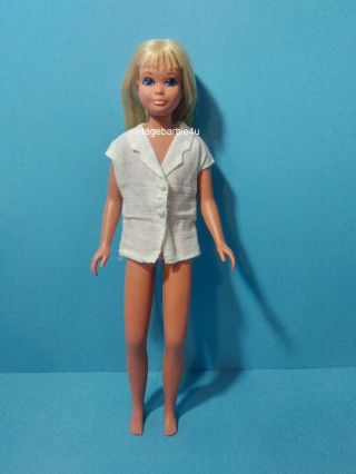 Vintage Sun Set Malibu Skipper Barbie Doll 1069 Japan 1st Issue stamped 1967 3