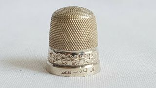 Antique 1922 George V Sterling Silver 18 Thimble Henry Griffith & Sons Chester