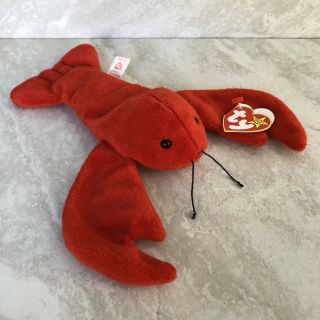 Beanie Babies Pinchers Lobster Red 1993 9 Style 4026 Star Tush Rare Ty