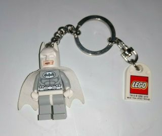 Rare White/grey Lego Batman Key Chain Dc,