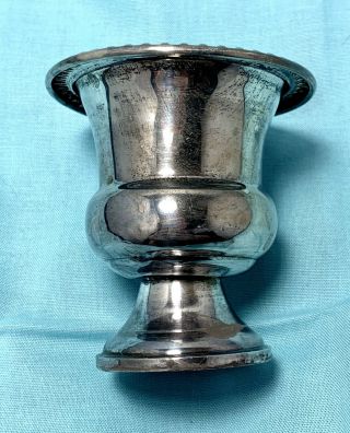 Vintage Empire Sterling Silver Pedestal Urn Toothpick Holder Marked