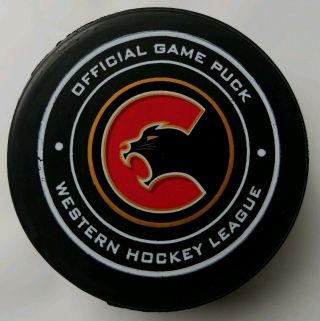 Prince George Cougars Rare Official Game Puck Whl Western Hockey League - Canada