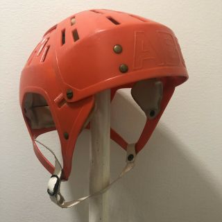 Jofa Abc Hockey Helmet Old Vintage Red Rare Classic