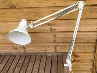 Vintage Industrial Anglepoise Bench Lamp Clamp On Work Desk Light