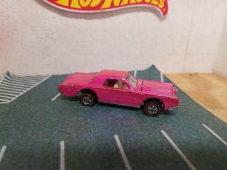 Hot Wheels Redline Custom Continental Mark Iii Rose Hw Pink Rare Color 1968 Us