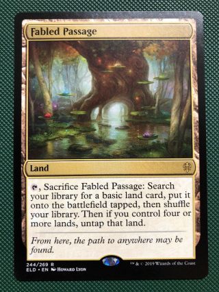 Fabled Passage X1 Mtg Throne Of Eldraine M/nm,  English Pack Fresh Non - Foil