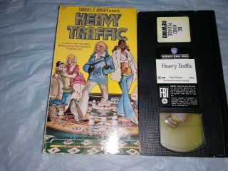 Heavy Traffic Samuel Z.  Arkoff Animated Vhs Rare 1st Edition 1988 Wb