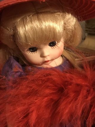 Madame Alexander Wendy Loves Red Hat Society 8” Doll Red Hat Purple Dress