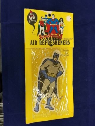 Rare Vintage Friends Cartoon Dc Comics 1978 Batman Car Air Freshener