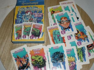 Rare 1995 Goosebumps Storytelling Card Game Parker Brothers.  Cards Only