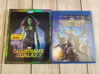 Guardians Of The Galaxy (blu - Ray,  2014) W/ Oop Rare Walmart Gamora Slipcover