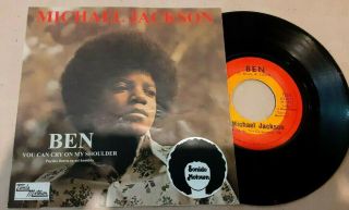 Michael Jackson - Ben/you Can Cry On My Shoulder - 7 " Mexico Rare Single 1972 Motown