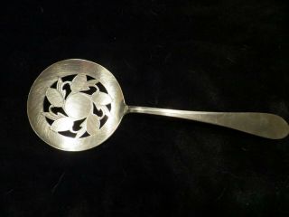Wm Rogers Mfg Co Is Silver Plate Slotted Tomato Serving Spoon Rogers