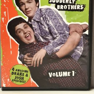 JOSH & DRAKE Suddenly Brothers Vol.  1 DVD Disc Nearly RARE NICKELODEON Nick 3