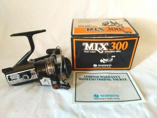 Vintage Shimano Mlx 300 Fast Cast Spinning Reel W/box Fishing Collectible