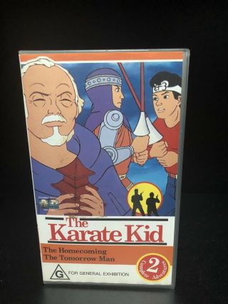 The Karate Kid Vhs - Animated Adventures - Vhs Tape.  1994,  Rare
