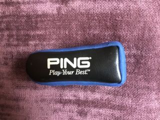 Ping Putter Headcover,  “Play Your Best” blue/Black,  very rare. 2