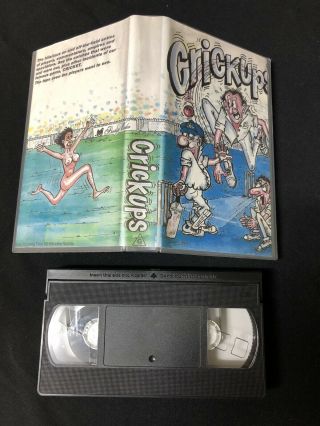 Rare Deleted 1980’s Crickups Cricket Clamshell Vhs Video (scarce Wsc Footage)
