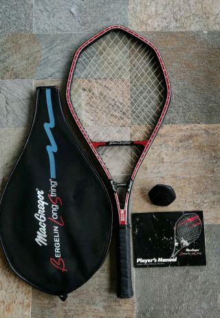 Rare Vintage Macgregor Bergelin Long String Tennis Racquet.