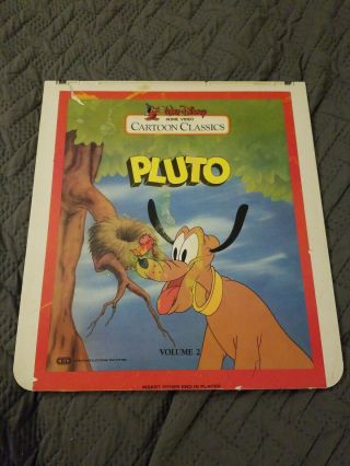 Ced Videodisc Walt Disney Cartoon Classics Pluto Vol 2 Rare Htf Movie