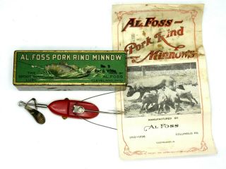 Al Foss Oriental Wiggler W/ Box,  3 Papers - Older Lure