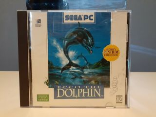 Ecco The Dolphin (1996,  Pc) Sega Pc Rare (not Demo)