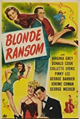 Blonde Ransom Rare Classic Comedy Dvd 1945 Virginia Grey