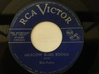 Mega Rare Elvis Presley 45 On Blue Canadian Rca 