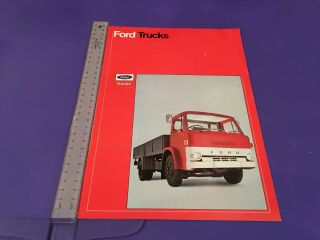 Ford D Series Truck Brochure 1972 - Fb247 March 1972 - Uk Issue,  Rare