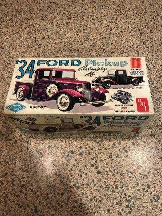 Amt 1934 Ford Pickup Truck 3 In 1 Customizing 1/25 Model Kit T - 134 Rare