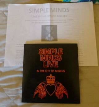 Simple Minds Live In The City Of Angels (bmg) 2xcd Mega Rare Gatefold Promo
