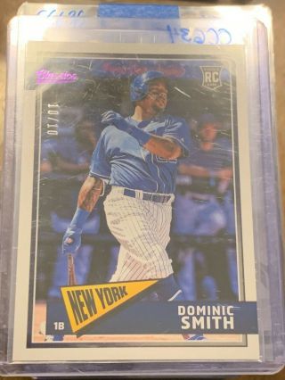 Cc634 Dominic Smith 2018 Panini Classics Rc Mets Rare Ssp