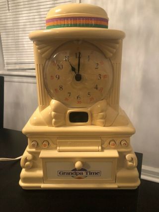 Vintage Rare 1988 Homestar Grandpa Time Clock Cassette Player W/ Tape