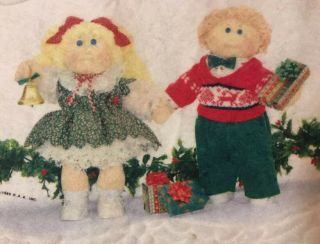 VINTAGE 1985 Cabbage Patch Kids Christmas Tree Skirt Holiday Decoration RARE 3