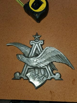Anheuser - Busch Beer Metal Emblem Eagle Logo Rare
