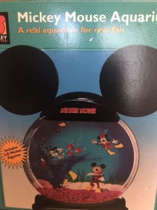 Mickey Unlimited Classic Disney Mickey Mouse Aquarium Kit Rare Collectible