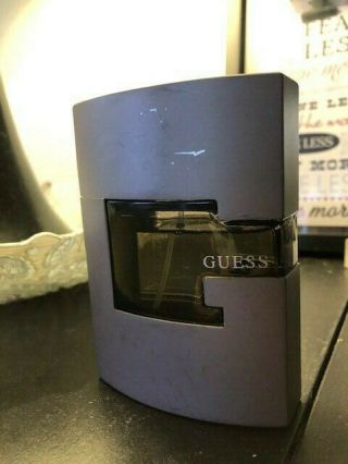 Guess Suede Men 2.  5 Oz/75 Ml Cologne Rare Discontinued Spray W Cover 90 Full