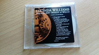 Lucinda Williams Lucinda Williams Talks With Jeff Tweedy Of Wilco Rare Cd