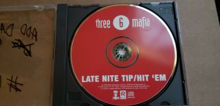 The Three 6 Kafia Late Nite Tip/hit Em Promo Remixes Cd Single - Rare