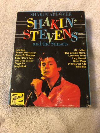 Shakin Stevens And The Sunsets Shakin All Over Double Cassette Pack.  Very Rare