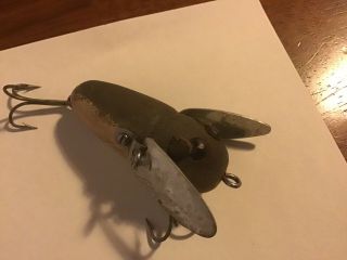 Vintage Wood Heddon Crazy Crawler Mouse Fishing Lure Old Hardware