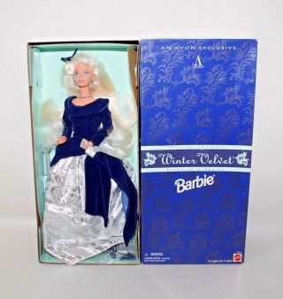 1995 “winter Velvet Barbie” Avon Exclusive First In A Series